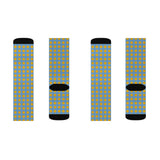 Sun Sublimation Socks — Fun Geometric Pattern Crew Socks