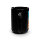 Color Pop Logo Mug — 15oz Black Ceramic Coffee Cup