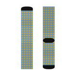 Sun Sublimation Socks — Fun Geometric Pattern Crew Socks