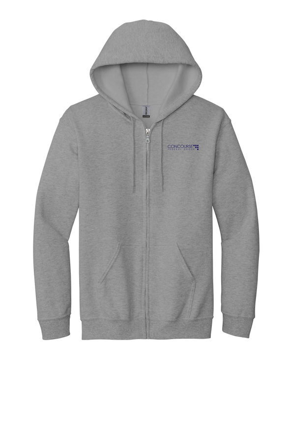 Concourse Federal Unisex Zip Up Hoodie