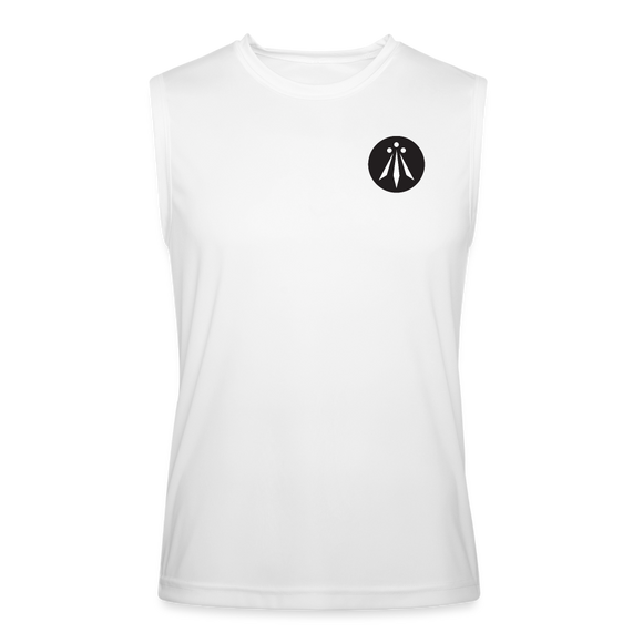 Awen Men’s Performance Sleeveless Shirt - white