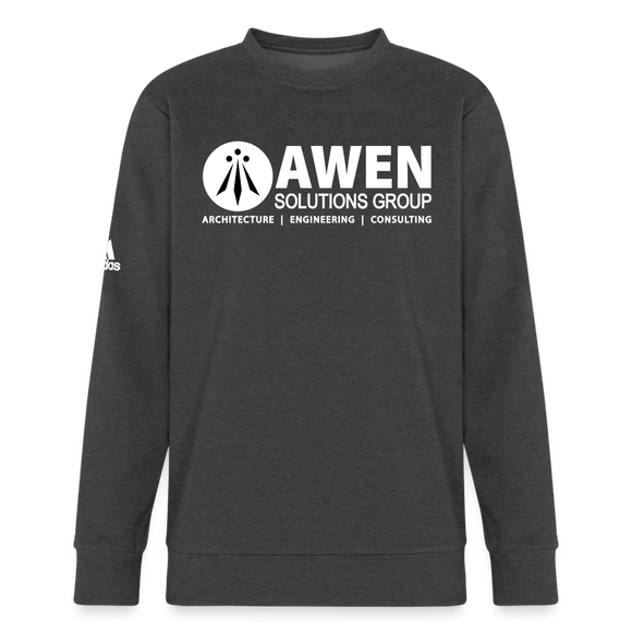 Awen Adidas Unisex Fleece Crewneck Sweatshirt - charcoal grey