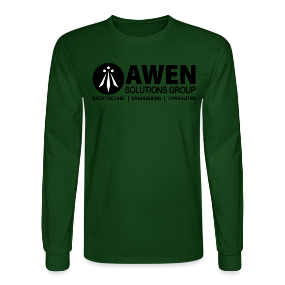 Awen Men's Long Sleeve T-Shirt - forest green