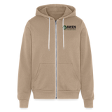 AWEN Bella + Canvas Unisex Full Zip Hoodie - tan