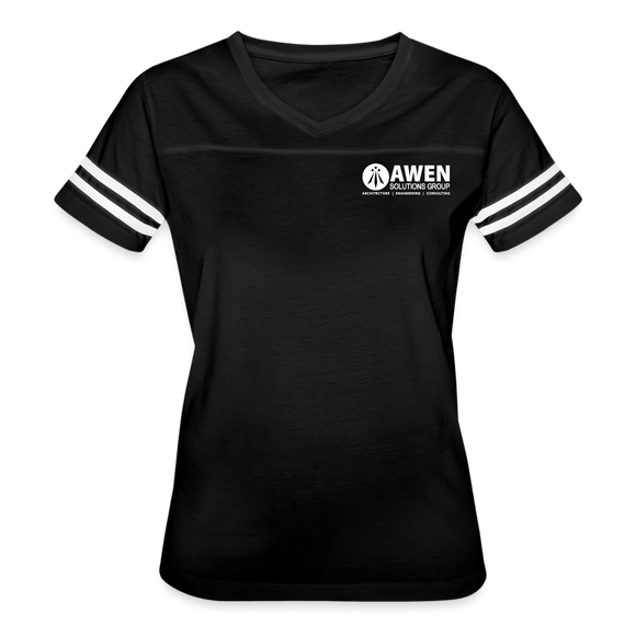 Awen Women’s Vintage Sport T-Shirt - black/white