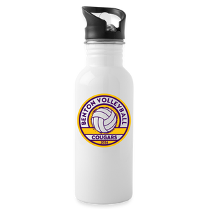 2024 Benton Volleyball Water Bottle - white