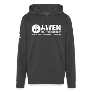 Awen Adidas Unisex Fleece Hoodie - charcoal grey