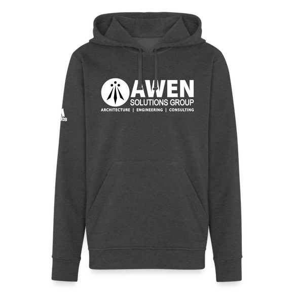 Awen Adidas Unisex Fleece Hoodie - charcoal grey