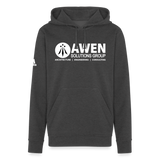 Awen Adidas Unisex Fleece Hoodie - charcoal grey