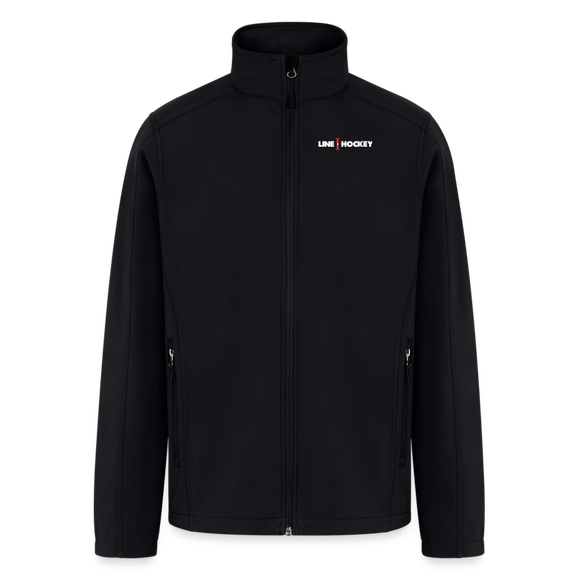 Line Hockey Men’s Soft Shell Jacket - black