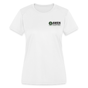 Awen Women's Moisture Wicking Performance T-Shirt - white