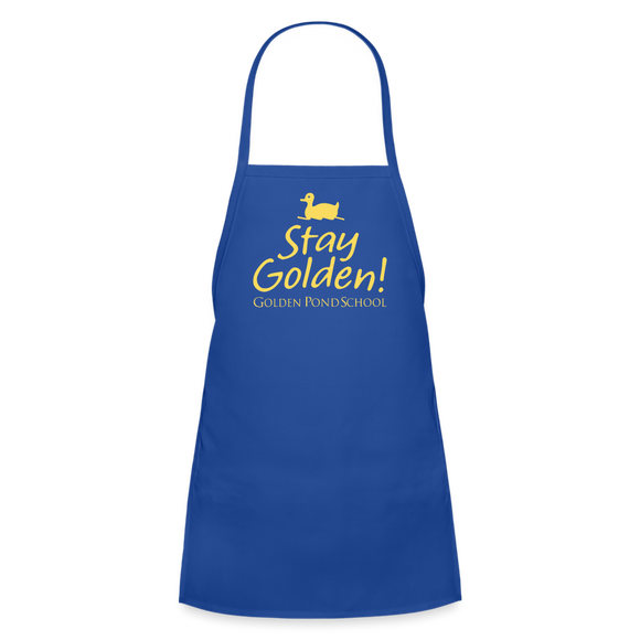 Stay Golden Kids' Apron - royal blue