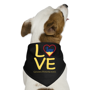 LOVE Dog Bandana - black