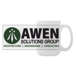 Awen Panoramic Coffee/Tea Mug 15 oz - white