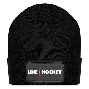 Line Hockey Patch Beanie - black