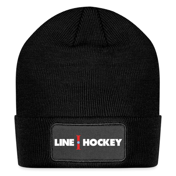 Line Hockey Patch Beanie - black