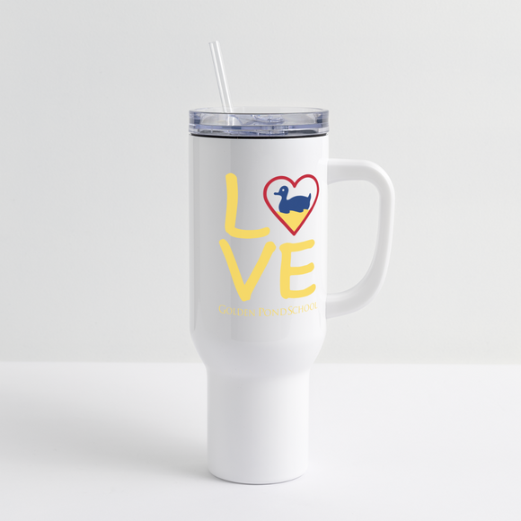 LOVE 40 oz Travel Tumbler - white