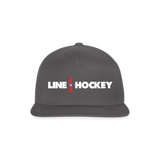 Line Hockey Snapback Baseball Cap - dark grey