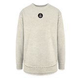 Awen Women's Weekend Tunic Fleece Sweatshirt - heather oatmeal