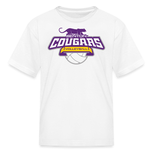 Benton Cougars Volleyball Youth T-Shirt - white