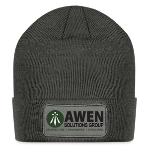 Awen Cap - Patch Beanie - charcoal grey