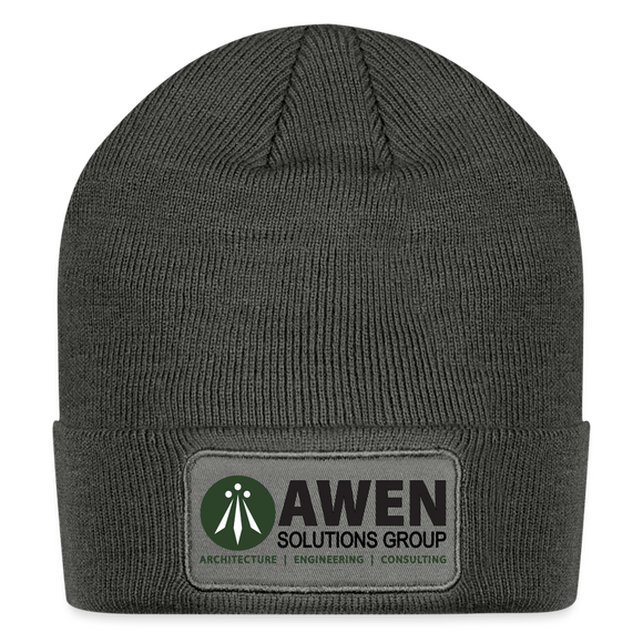 Awen Cap - Patch Beanie - charcoal grey