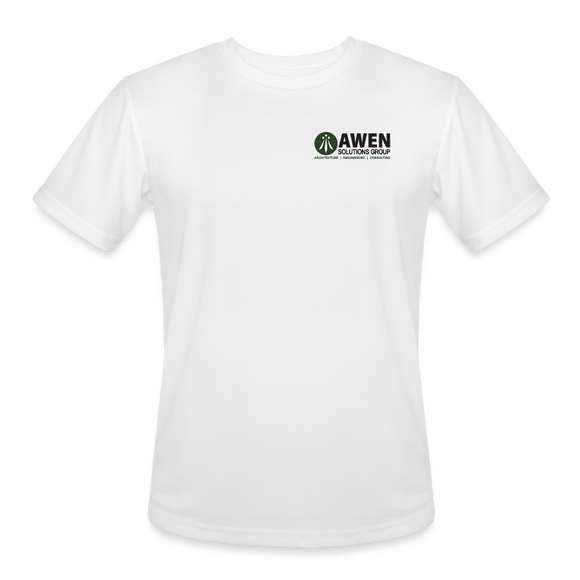 Awen Men’s Moisture Wicking Performance T-Shirt - white