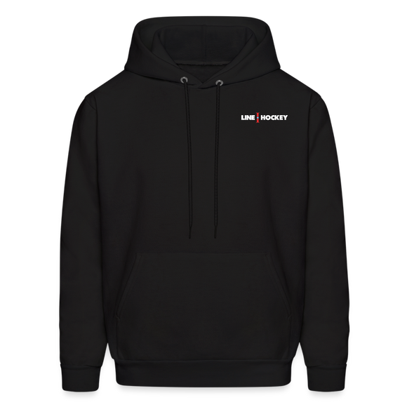 Line Hockey Men's Hoodie - black