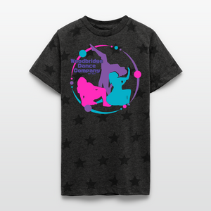 Kid's 5 Star Print T-Shirt - charcoal star 