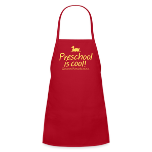 Preschool is Cool Kids' Apron - red