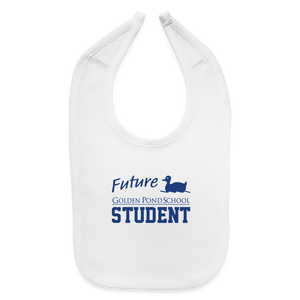 Future Student Baby Bib - white