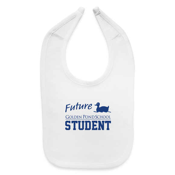 Future Student Baby Bib - white