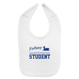 Future Student Baby Bib - white