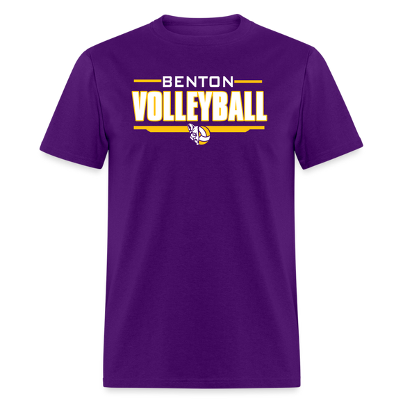 Benton Volleyball Unisex Classic T-Shirt - purple