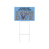 Colgan Swim & Dive Yard Sign