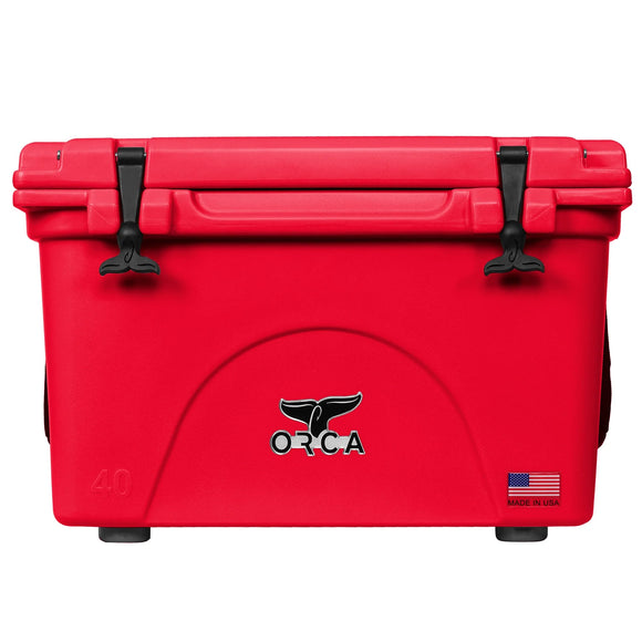 Orca 40 Quart Cooler-Red