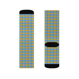 Sun Sublimation Socks — Fun Geometric Pattern Crew Socks