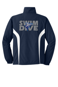 Colgan Swim & Dive Colorblock Raglan Jacket with personalization