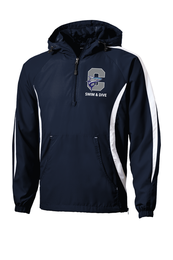 Colgan Swim & Dive Colorblock Raglan Anorak (NEW)
