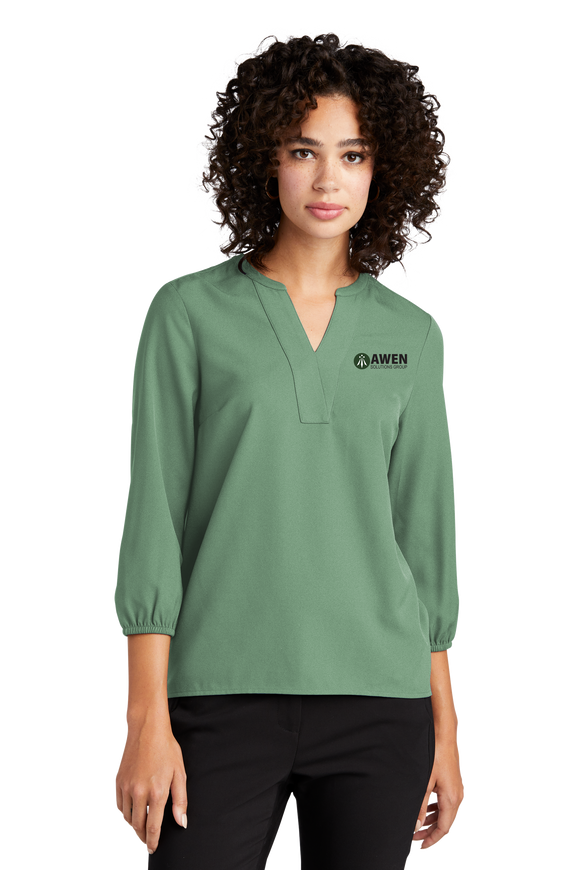 Awen Mercer+Mettle® Women's Stretch Crepe 3/4-Sleeve Blouse