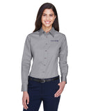 Concourse Federal Harriton Ladies' Easy Blend™ Long-Sleeve Twill Shirt with Stain-Release