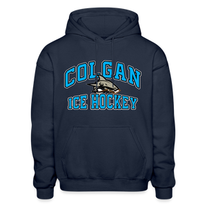 Colgan Ice Hockey Gildan Heavy Blend Adult Hoodie - navy
