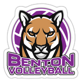 Benton Volleyball Sticker - white matte