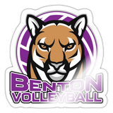 Benton Volleyball Sticker - white glossy