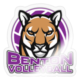 Benton Volleyball Sticker - transparent glossy