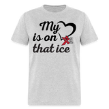 My heart is on that ice-Unisex Classic T-Shirt - heather gray