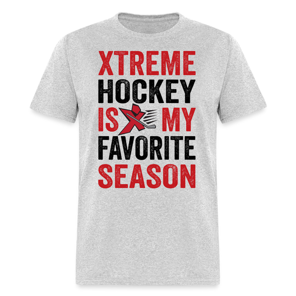 Hockey is My Favorite Season  T-Shirt - heather gray