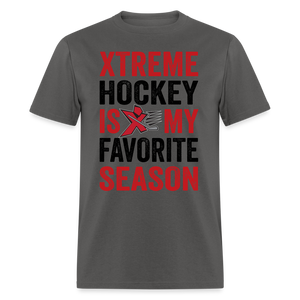 Hockey is My Favorite Season  T-Shirt - heather gray