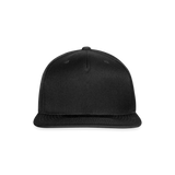 Snapback Baseball Cap - black