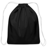 Cotton Drawstring Bag - black